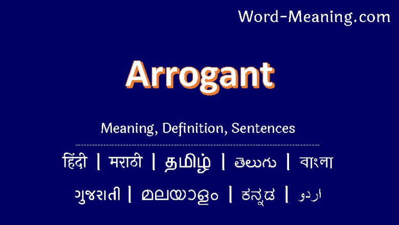 Understanding the Meaning of Arrogant