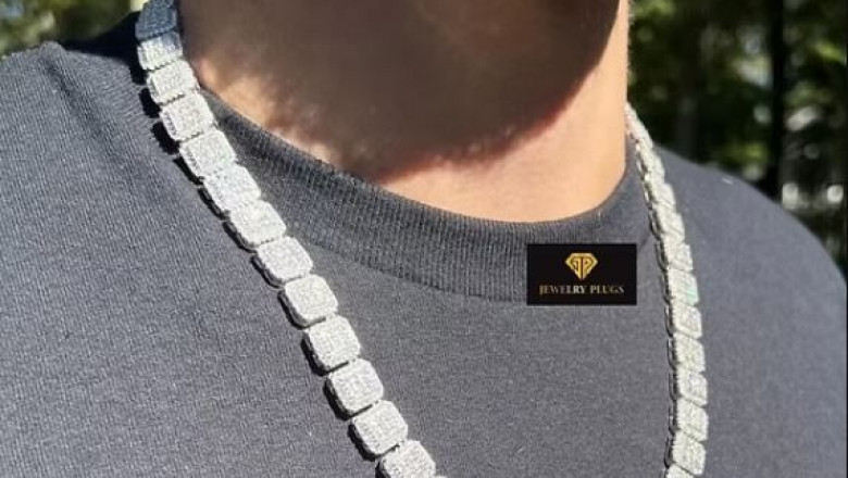 8mm Square Cluster Tennis Necklaces