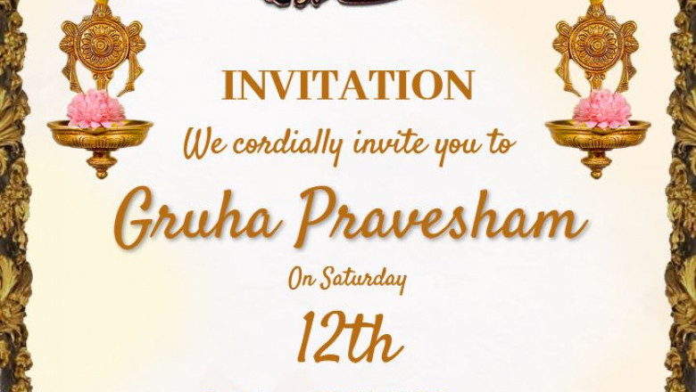 How to Create a Beautiful Griha Pravesh Invitation Card for Your Housewarming Ceremony
