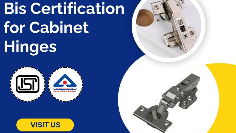 Make your product market-ready with BIS certification for cabinet hinges from EVTL India