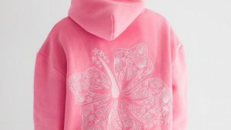 Pink Palm Puff Hoodie Is The Perfect Choice For Comfort And Streetwear Style