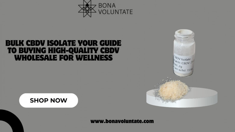 Bulk CBDV Isolate Your Guide to Buying High-Quality CBDV Wholesale for Wellness