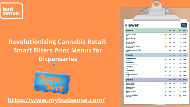 Revolutionizing Cannabis Retail: Smart Filters Print Menus for Dispensaries