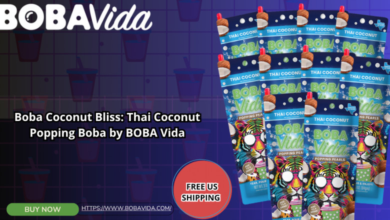 Boba Coconut Bliss: Thai Coconut Popping Boba by BOBA Vida