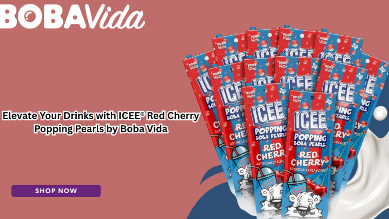 Elevate Your Drinks with ICEE® Red Cherry Popping Pearls by Boba Vida