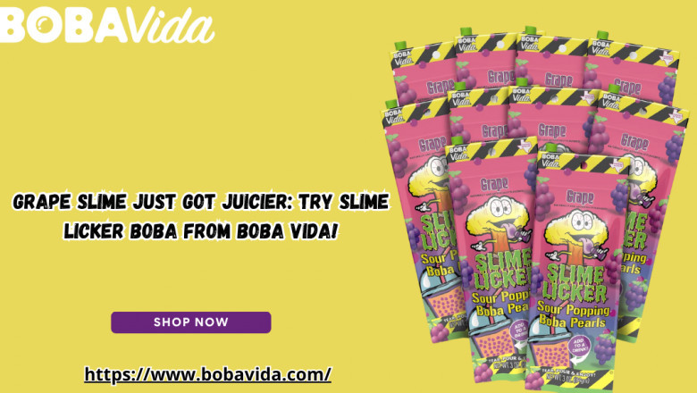 Grape Slime Just Got Juicier: Try Slime Licker Boba from BOBA VIDA!