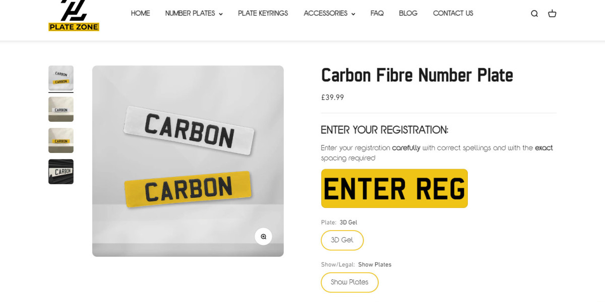 Carbon Fibre Number Plate
