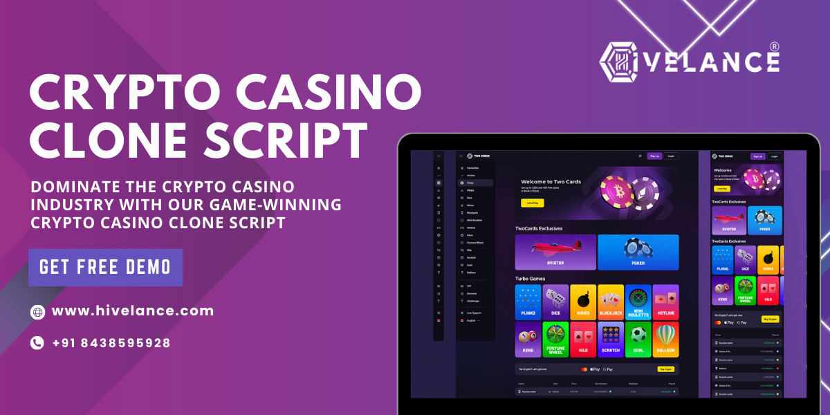 Crypto Casino Game Boost Your Casino Platform Revenue with Hivelance Crypto Casino Clone Script !