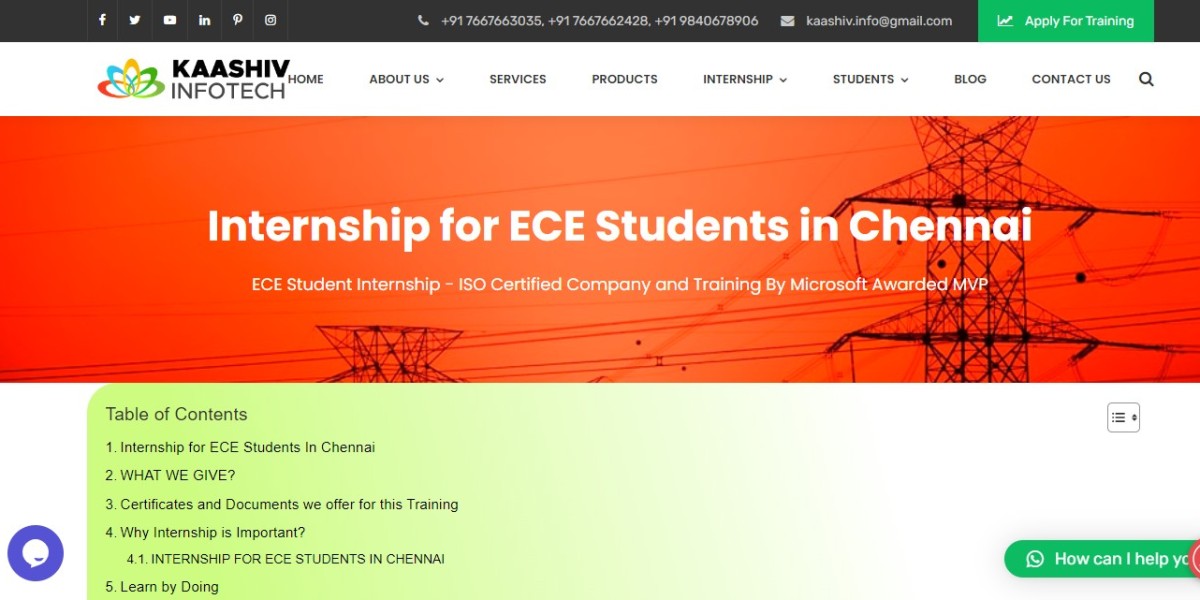 internship for ece students in chennai