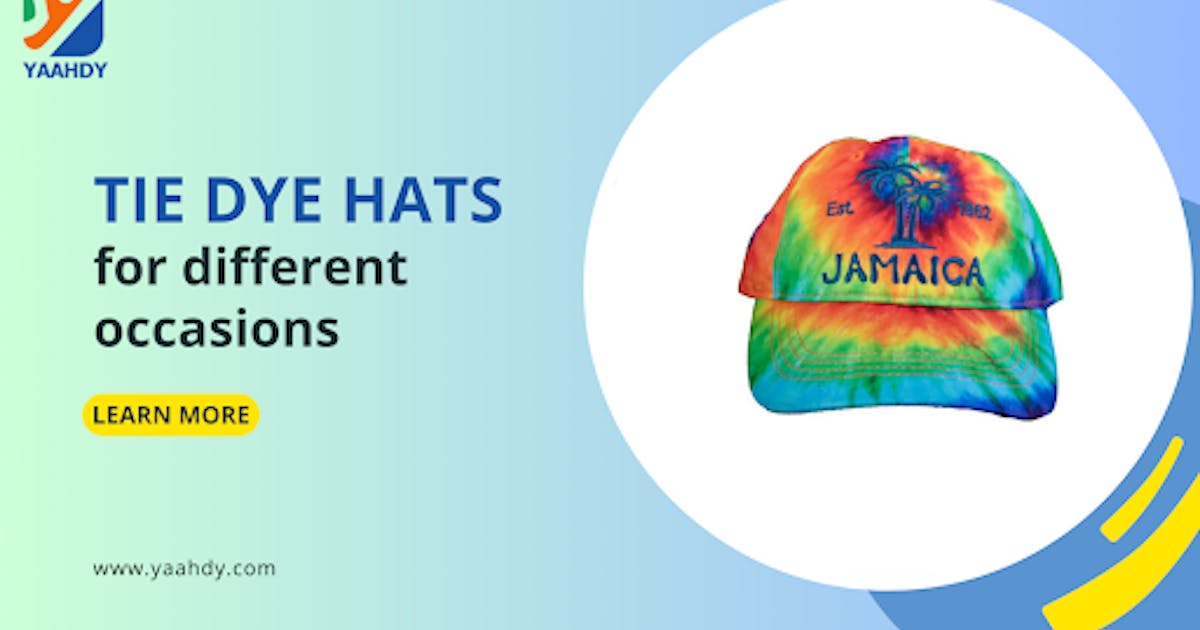 Tie-dye hats for different occasions