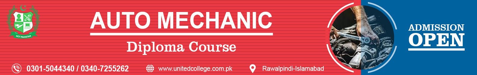 Auto Mechanic Course In Rawalpindi Islamabad 0301-5044340