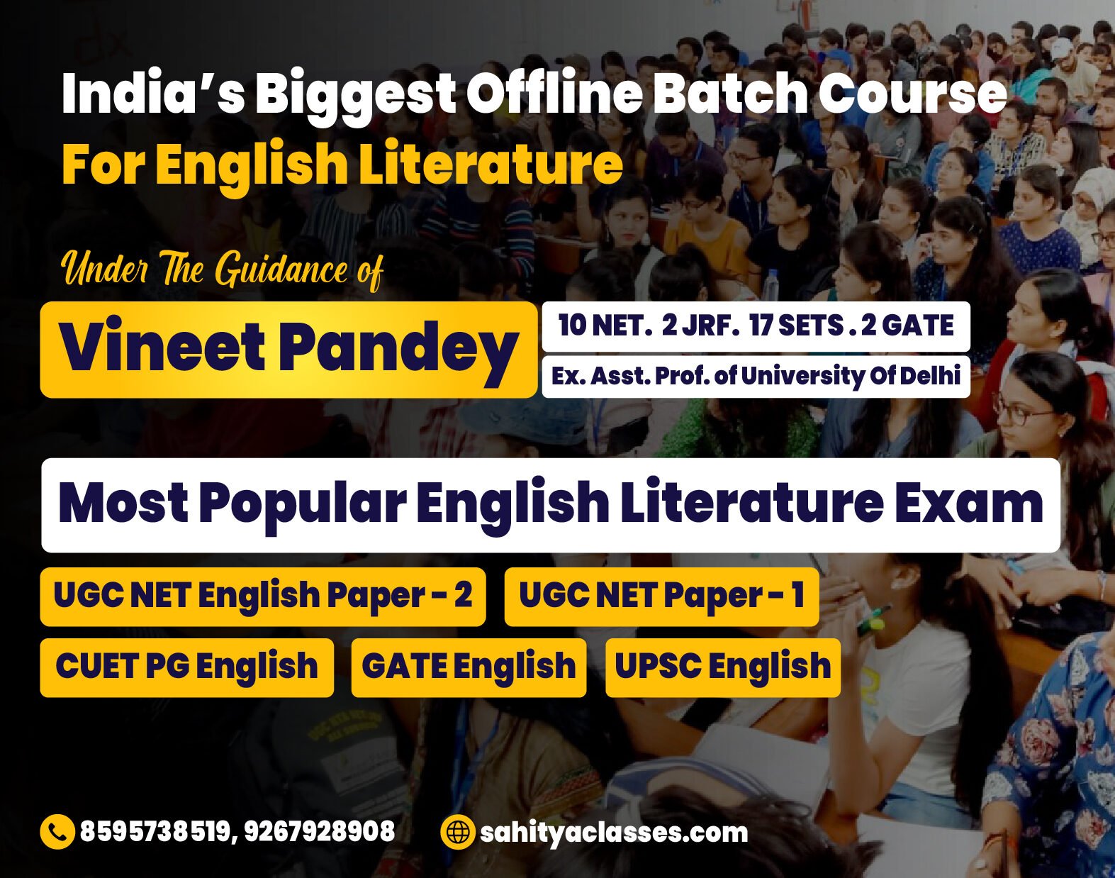 CUET UG English Literature Coaching Classes - Sahitya Classes