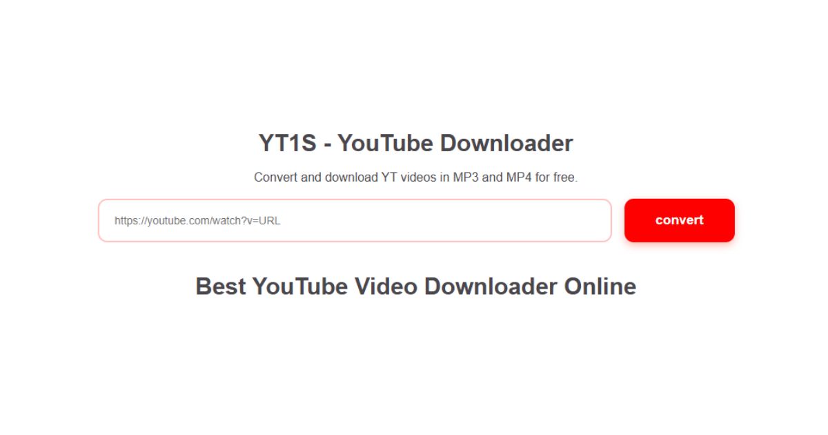 Yt1s - Convert YouTube Videos to MP3 & MP4 Instantly | youtube downloader g