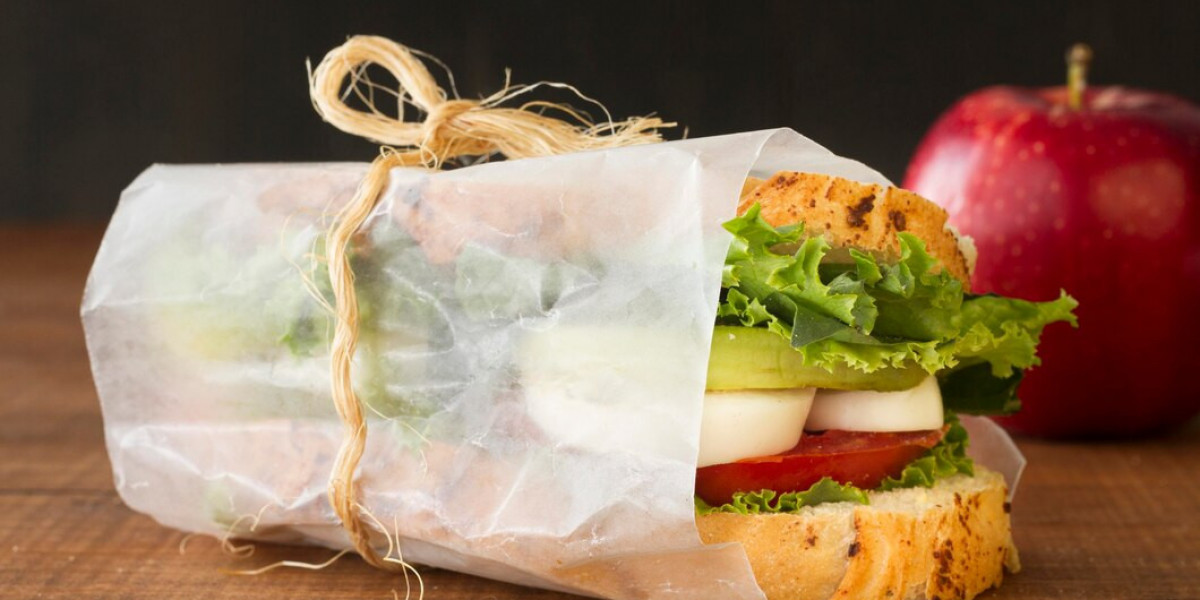 Paper Sandwich Bags With Compostable Window By Wax