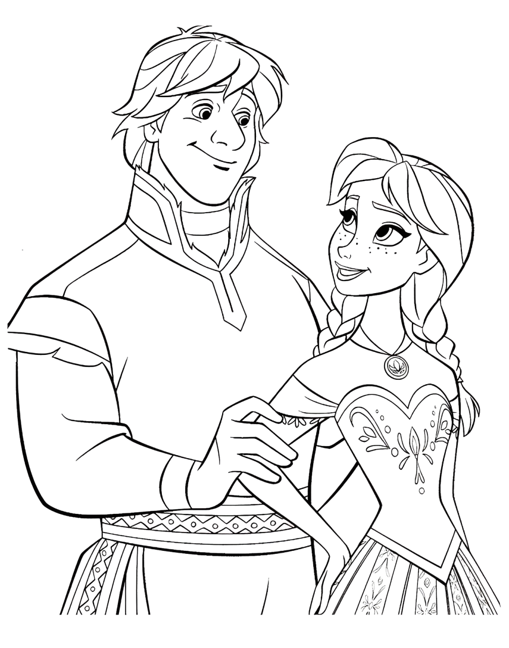 Kristoff Coloring Pages Free Online For Kids!