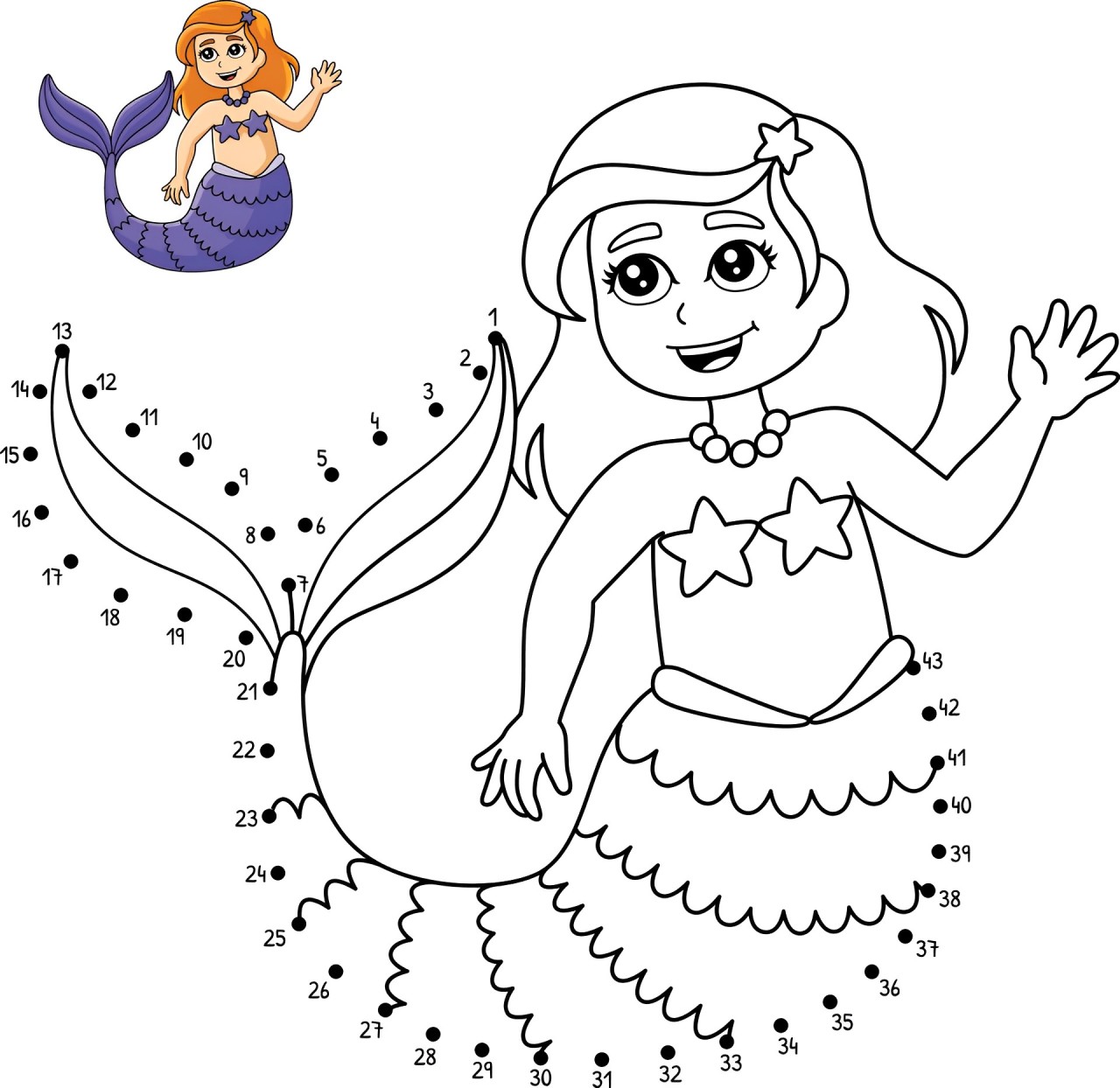 52 Mermaid Coloring Pages For Kids Printable Free