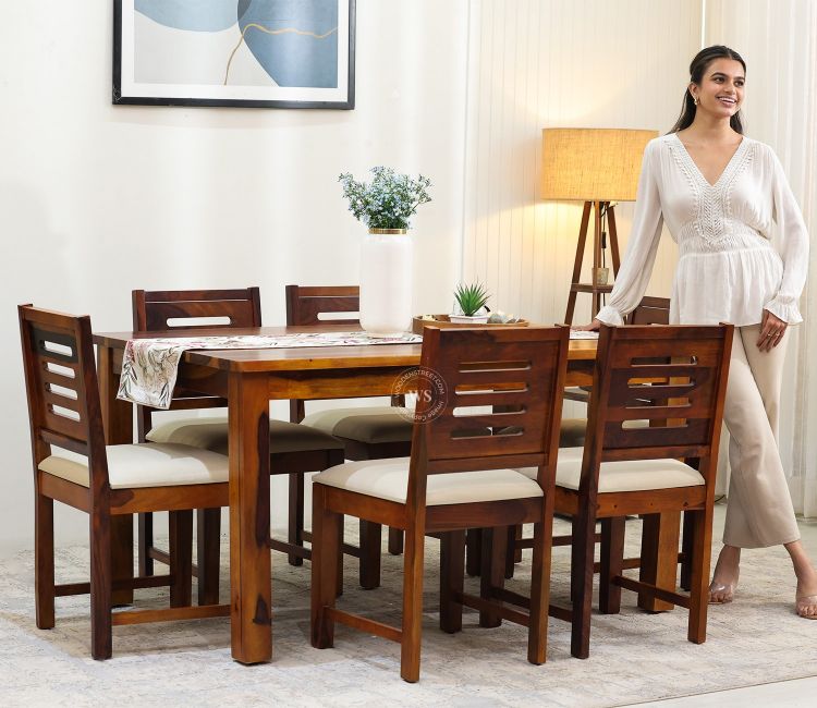 Buy Dining Table 6 Seater Online @Upto 70% OFF | Wooden Street