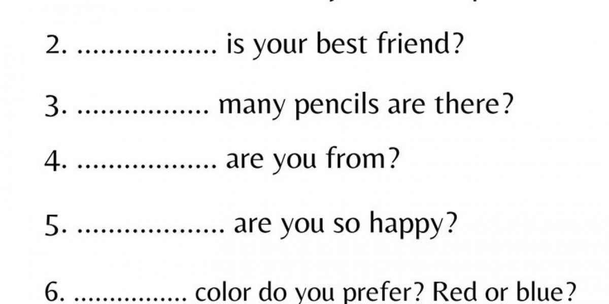 Question Words Worksheet for Class 1: Fun and Interactive Learning