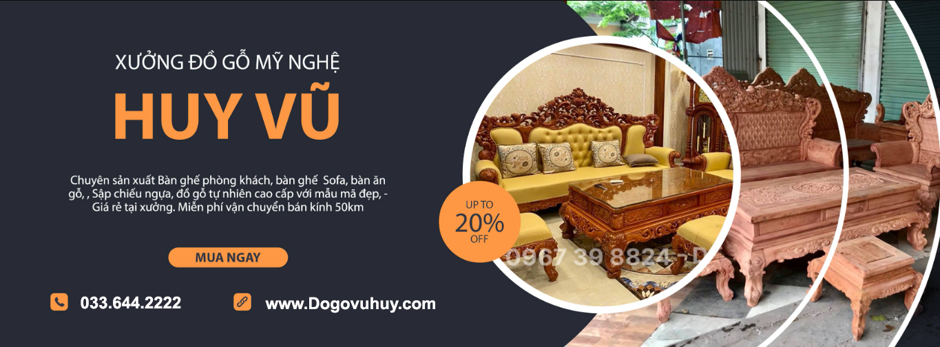 99+ Mẫu Bàn Ghế Phòng Khách Vip – Đồ gỗ Vũ Huy