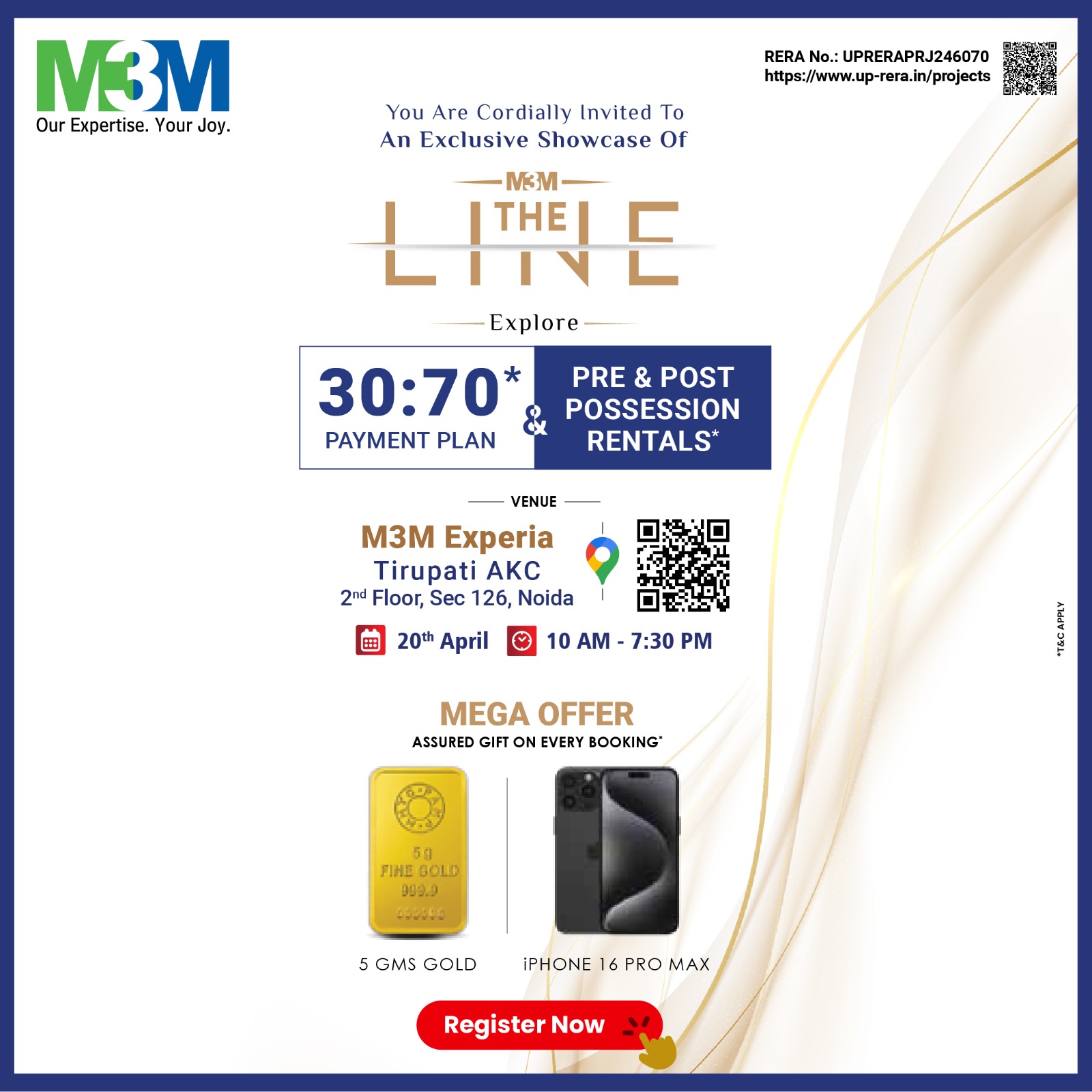 M3M The Line Sector 72 Noida – Premium Retail Shops