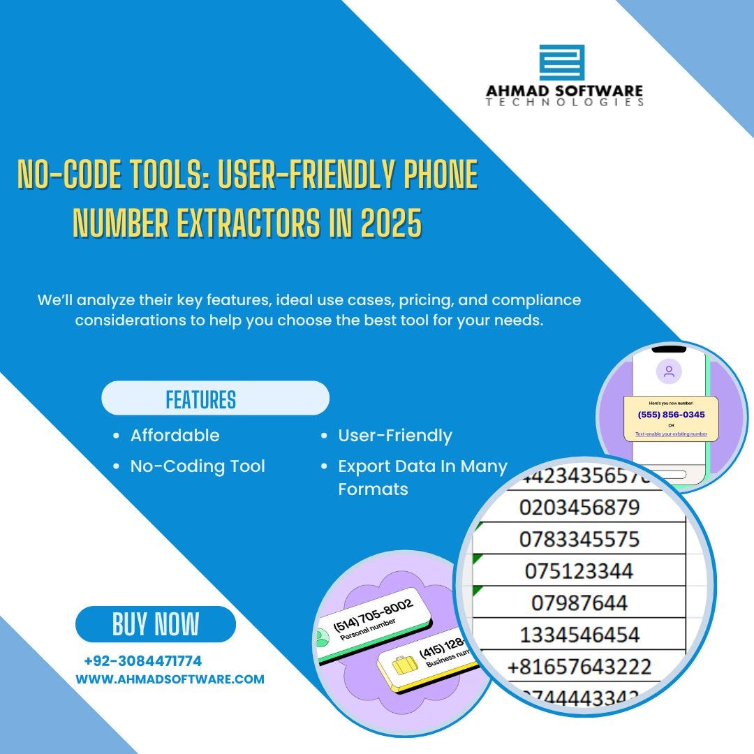 No-Code Tools: User-Friendly Phone Number Extractors In 2025 | by Max William | Apr, 2025 | Medium
