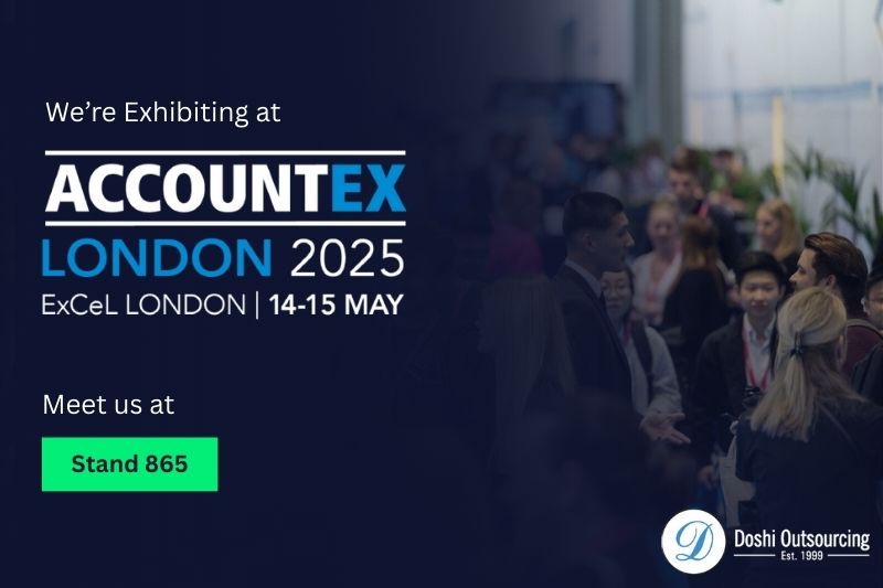 Meet Doshi Outsourcing at Accountex London 2025 - Stand 865